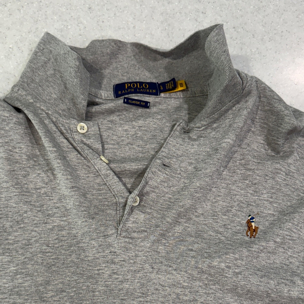 Polo by Ralph Lauren Heather Gray Men's Polo Shirt